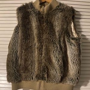 Faux fur vest